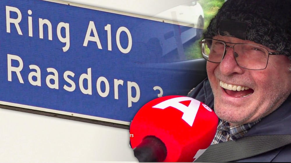Traffic sign points the way to Raasdorp instead of Ransdorp: "Isn't that in Osdorp?"
