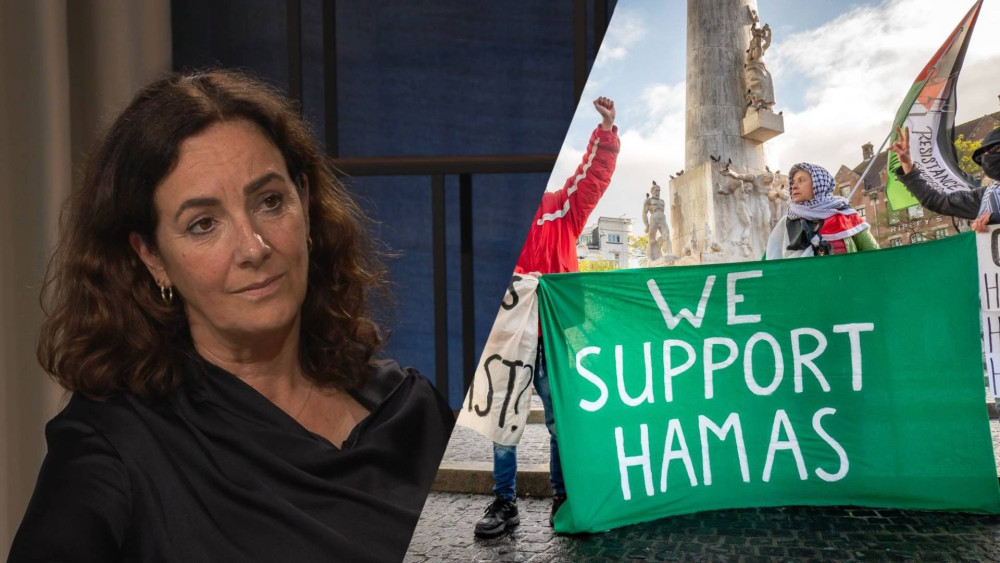 Minister now understands why Halsema did not intervene against Hamas banners: "No other option"