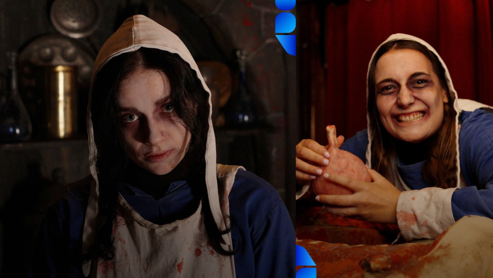 Anouscha (27) is a horror actor who makes a living scaring people to death