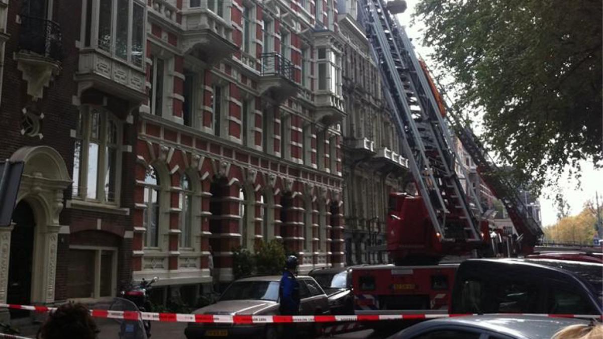 Brand aan Weesperzijde Amsterdam